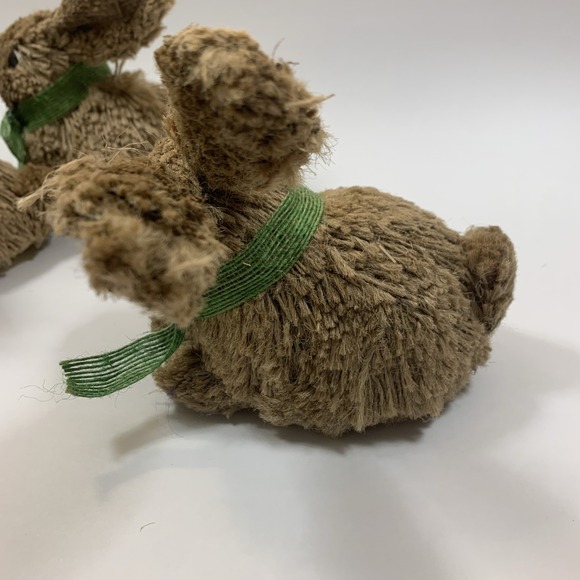 Pier 1 Imports Bristle Bunnies Easter Decoration Whimsical Centerpiece 3-Piece - Picture 11 of 15